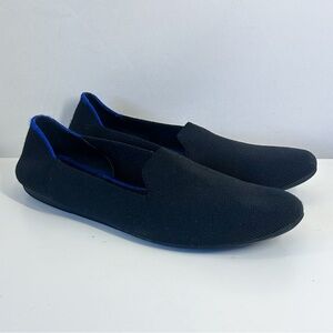 Rothy’s Women Black Knit Slip On Loafers Size 9.5 Comfort Shoes